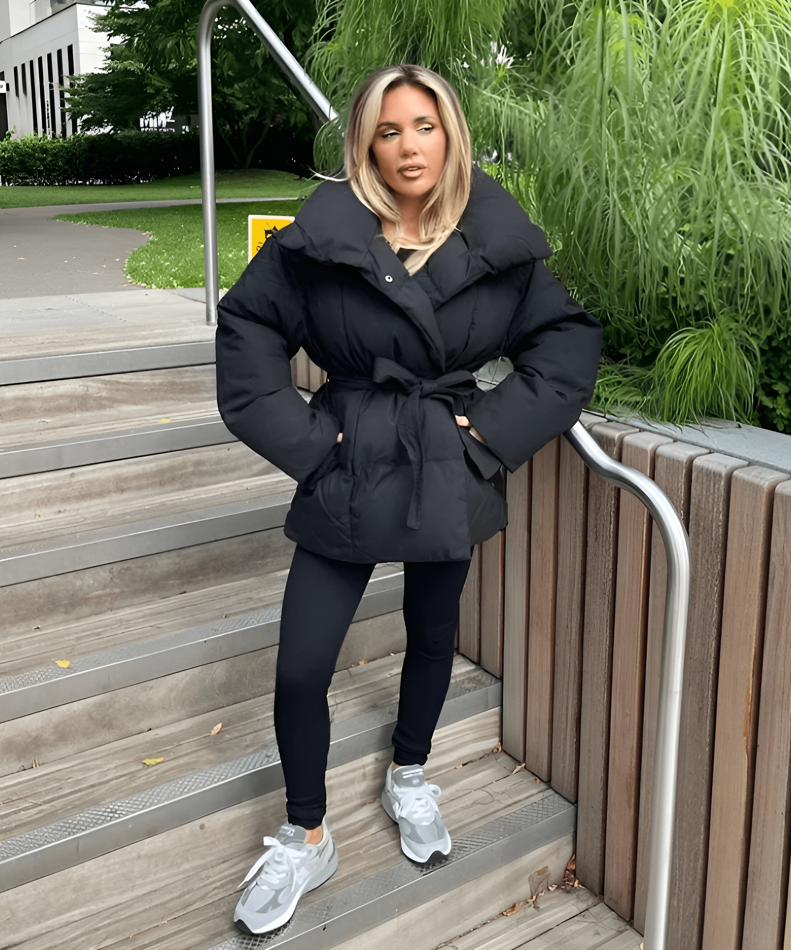 Lavinque Jacket Doudoune Ceinturée | Chaude & Élégante | Hiver Tendance
