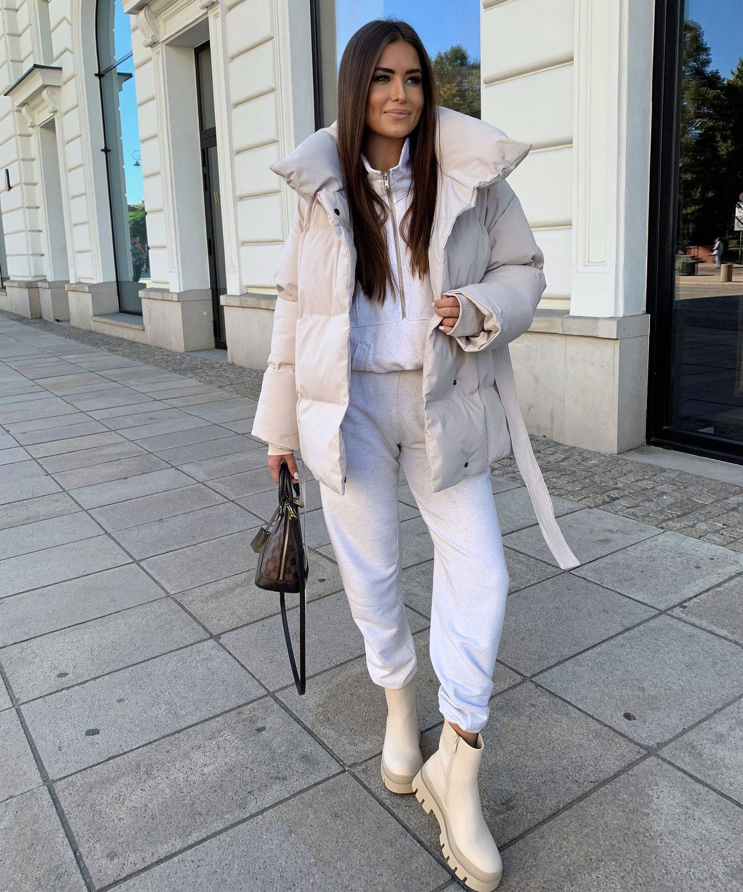 Lavinque Jacket Doudoune Ceinturée | Chaude & Élégante | Hiver Tendance