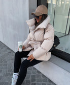 Lavinque Jacket Doudoune Ceinturée | Chaude & Élégante | Hiver Tendance