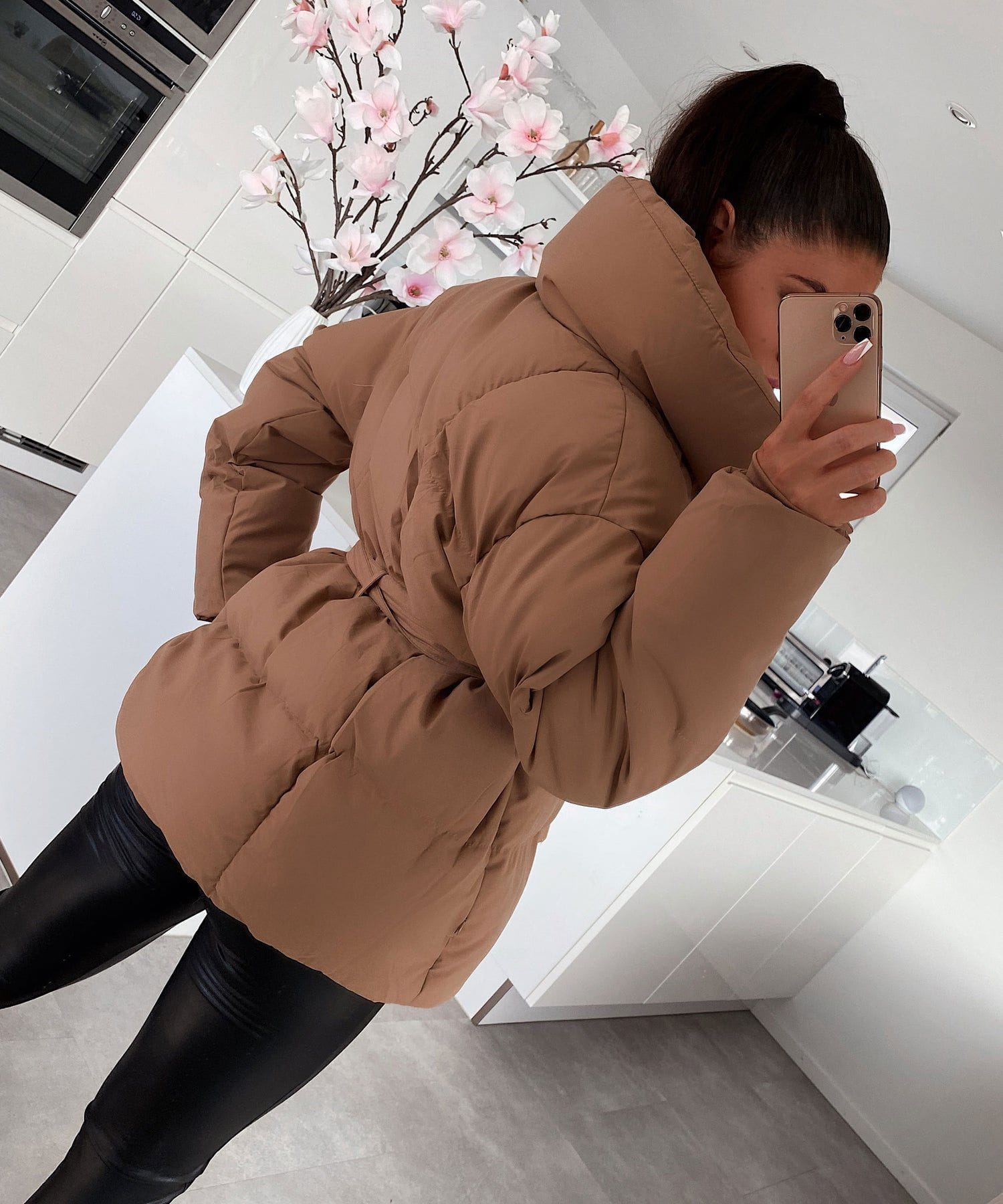 Lavinque Jacket Doudoune Ceinturée | Chaude & Élégante | Hiver Tendance