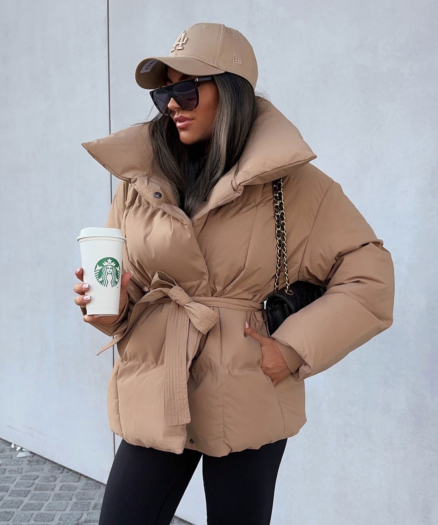 Lavinque Jacket Doudoune Ceinturée | Chaude & Élégante | Hiver Tendance