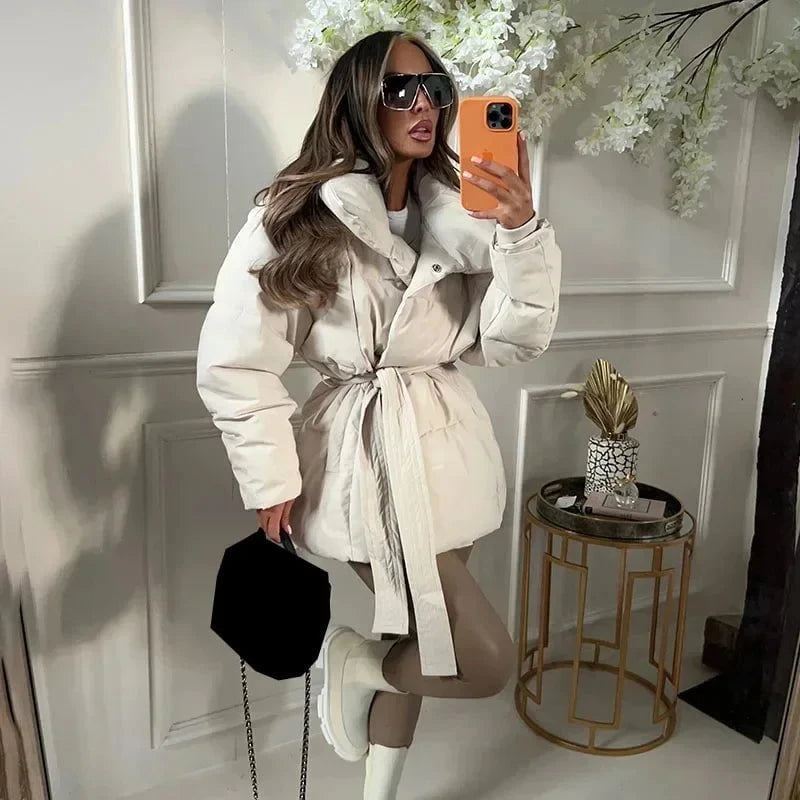 Lavinque Jacket Doudoune Ceinturée | Ultra-Chaude & Élégante | Hiver Chic
