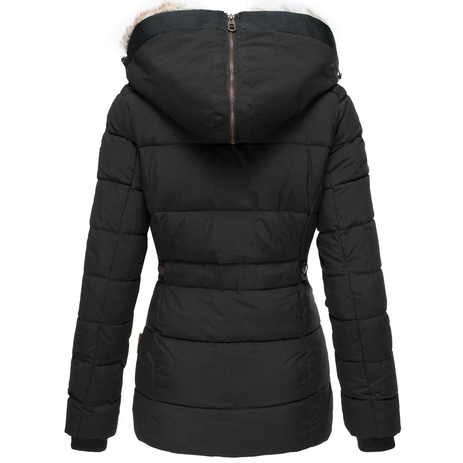 Lavinque Jacket Doudoune Hiver à Capuche | Chaude et Élégante | Doublure en Fausse Fourrure