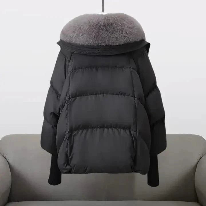 Lavinque Jacket Doudoune Hiver Luxe | Col en Fourrure | Chaude et Élégante