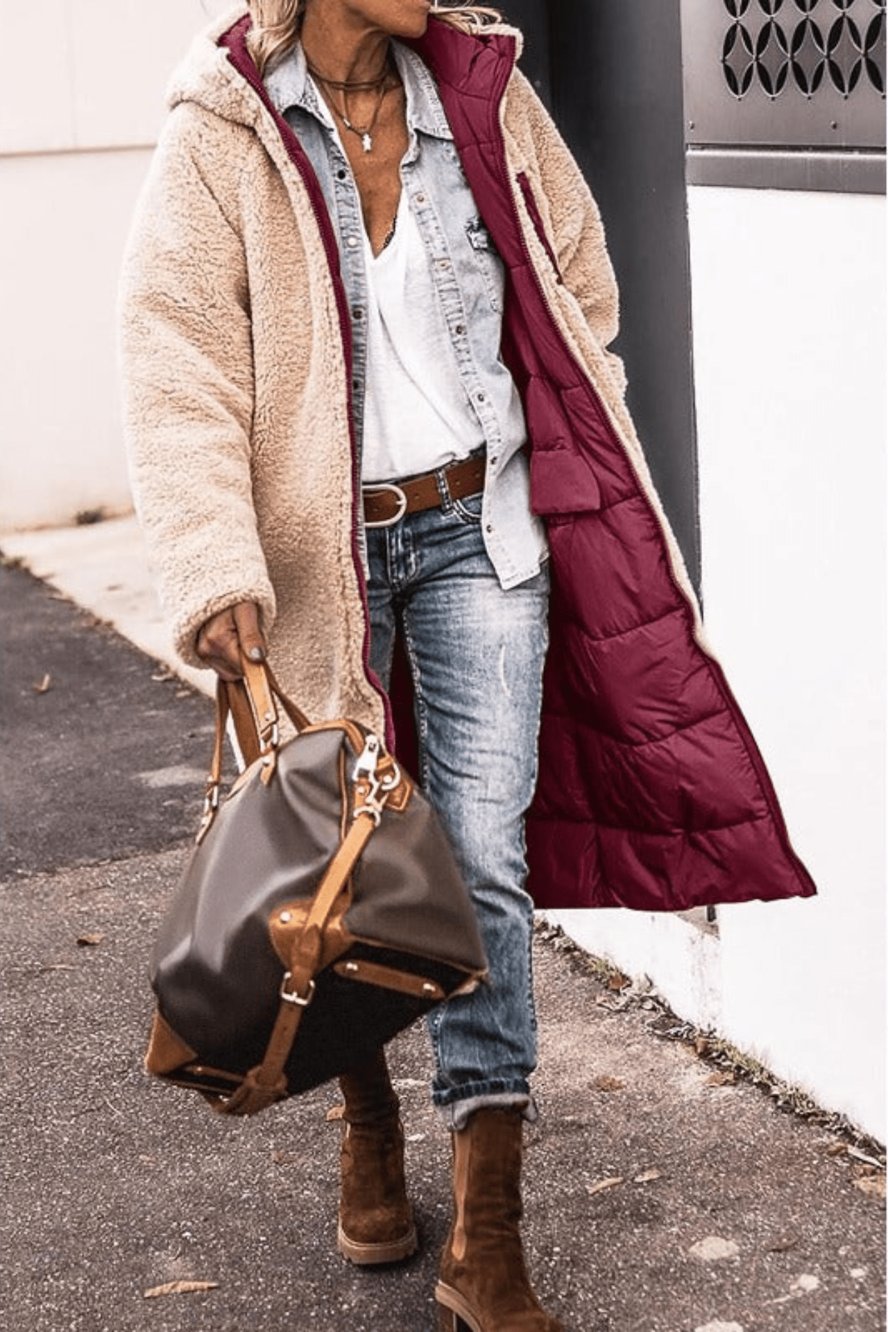 Lavinque Jacket Doudoune Longue Doublée en Fourrure | Hiver | Chaleur et Style Décontracté
