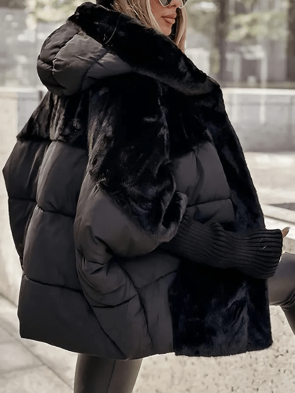 Lavinque Jacket Doudoune Oversize avec Fausse Fourrure | Chaleur & Élégance | Style Hivernal Tendance