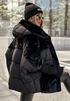 Lavinque Jacket Doudoune Oversize | Effet Mouton & Matelassé | Chaleur et Style Hivernal