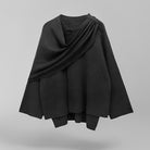 Lavinque Jacket Gris foncé / S Poncho Femme | Élégance & Confort | Tissu Doux et Chaleureux