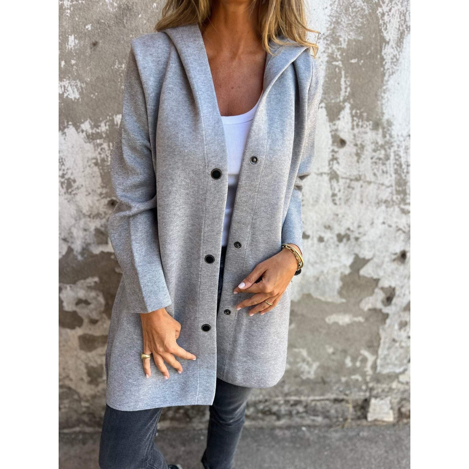 Lavinque Jacket Gris / S Manteau Femme | Élégant & Polyvalent | Mi-Saison et Hiver