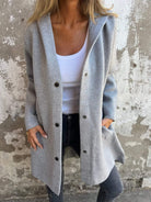 Lavinque Jacket Gris / S Manteau Long à Capuche | Élégance Décontractée | Confort & Chaleur