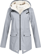 Lavinque Jacket Gris / S Parka d'Hiver à Capuche | Chaleur Style | Doublure en Fourrure