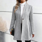 Lavinque Jacket Gris / XS Manteau Long | Coupe Élégante & Tissu Doux | Chic & Intemporel