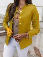 Lavinque Jacket Jaune / S Blazer Militaire Chic | Élégant | Structuré et Tendance