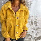 Lavinque Jacket Jaune / S Veste Femme | Effet Mouton & Douceur | Chaleur et Style Décontracté