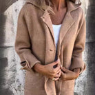 Lavinque Jacket Kaki / S Manteau Long Boutonné | Élégance & Confort | Tendance Automne-Hiver