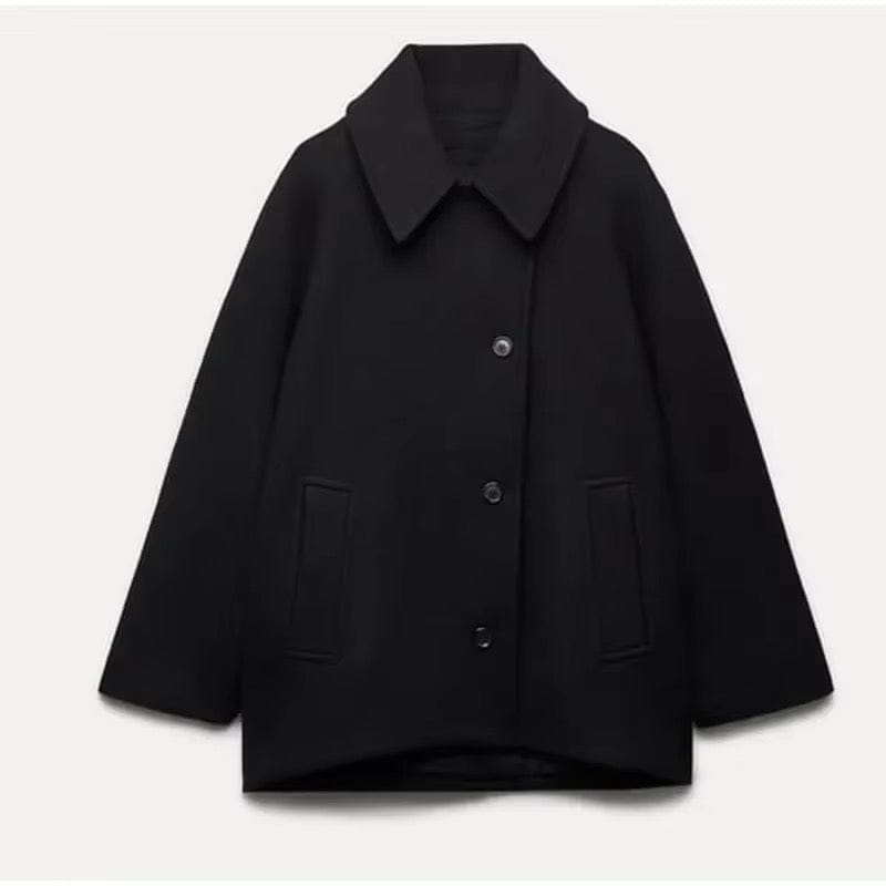Lavinque Jacket Manteau Court | Élégance & Minimalisme | Tendance Automne-Hiver