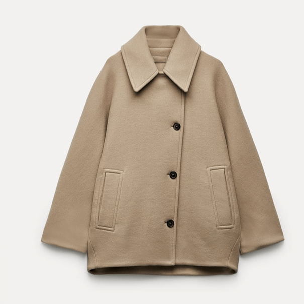 Lavinque Jacket Manteau Court | Élégance & Minimalisme | Tendance Automne-Hiver