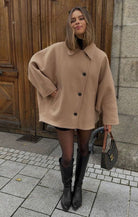 Lavinque Jacket Manteau Court | Élégance & Minimalisme | Tendance Automne-Hiver