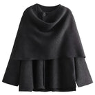 Lavinque Jacket Manteau Drapé Élégant | Coupe Oversize | Chic et Intemporel