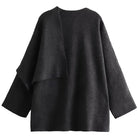 Lavinque Jacket Manteau Drapé Élégant | Coupe Oversize | Chic et Intemporel