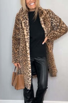 Lavinque Jacket Manteau Léopard | Fausse Fourrure | Chic et Tendance