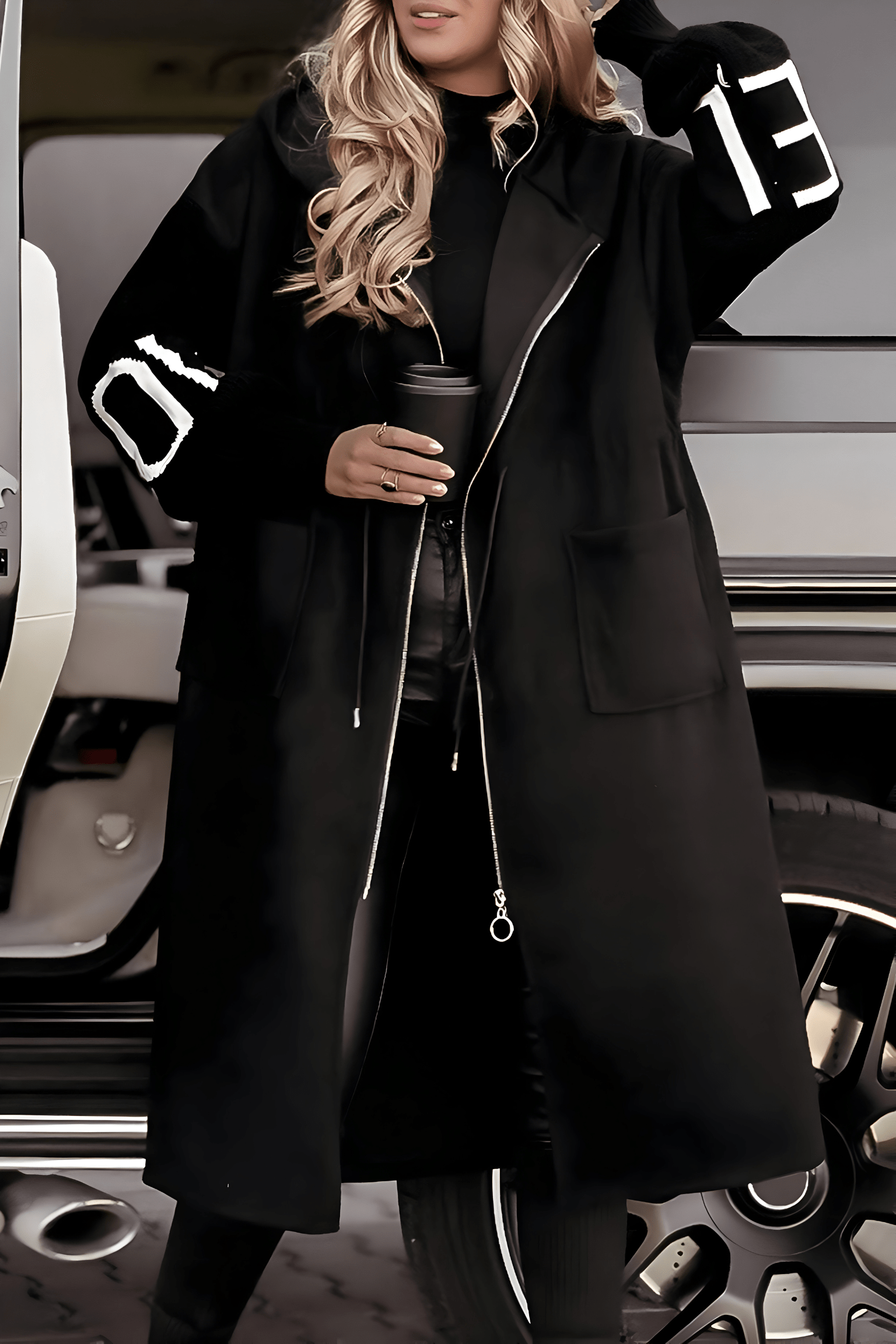 Lavinque Jacket Manteau Long à Capuche | Élégance & Confort | Tendance Automne-Hiver
