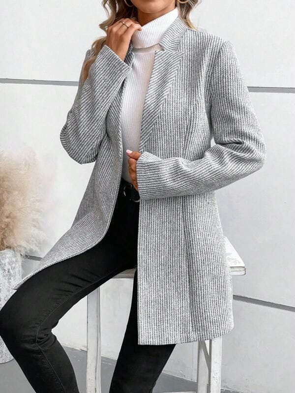 Lavinque Jacket Manteau Long | Coupe Élégante & Tissu Doux | Chic & Intemporel