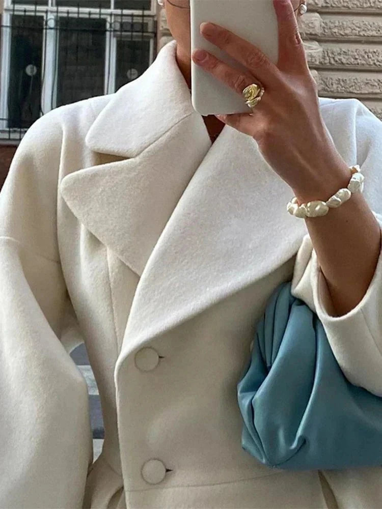 Lavinque Jacket Manteau Long Élégant Ceinturé | Chic | Chaleur et Raffinement