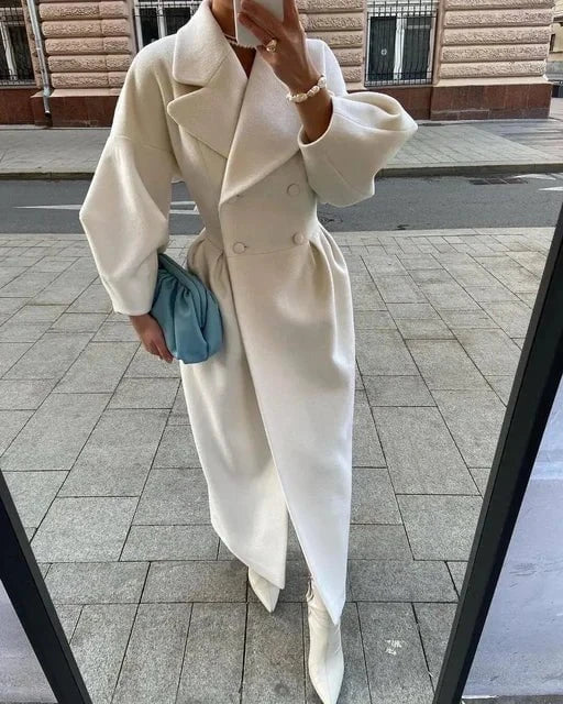Lavinque Jacket Manteau Long Élégant Ceinturé | Chic | Chaleur et Raffinement