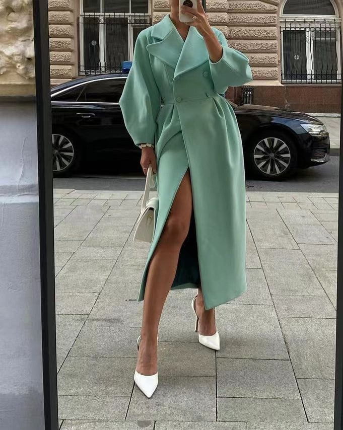 Lavinque Jacket Manteau Long Élégant Ceinturé | Chic | Chaleur et Raffinement