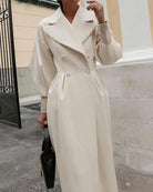 Lavinque Jacket Manteau Long Élégant Ceinturé | Chic | Chaleur et Raffinement