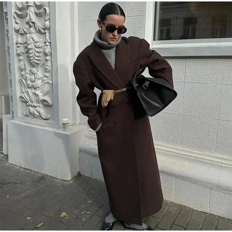 Lavinque Jacket Manteau Long Élegant | Sophistiqué | Chic et Intemporel