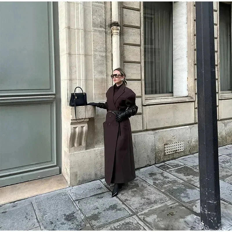 Lavinque Jacket Manteau Long Élegant | Sophistiqué | Chic et Intemporel