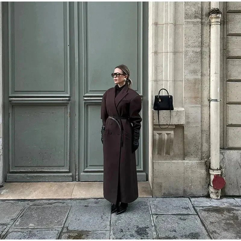 Lavinque Jacket Manteau Long Élegant | Sophistiqué | Chic et Intemporel