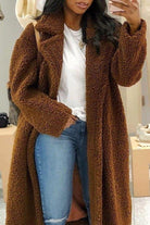 Lavinque Jacket Manteau Long Femme | Effet Mouton & Chaleur | Élégance Hivernale