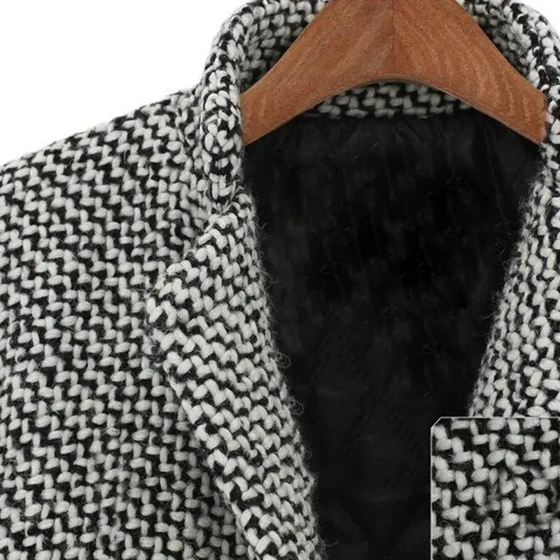 Lavinque Jacket Manteau Long Texturé | Élégance | Chaleur et Style