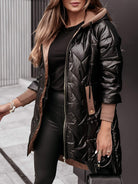 Lavinque Jacket Manteau Long Zippé à Capuche | Confort & Élégance Décontractée