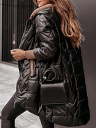 Lavinque Jacket Manteau Long Zippé à Capuche | Confort & Élégance Décontractée