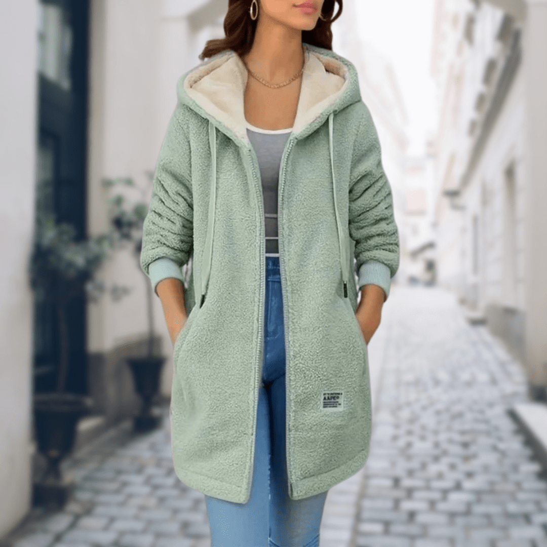 Lavinque Jacket Manteau Polaire à Capuche | Doux & Chaud | Style Décontracté