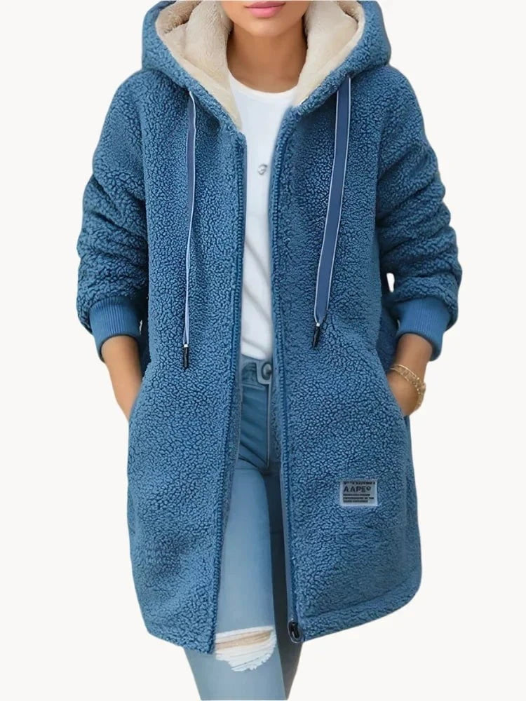 Lavinque Jacket Manteau Polaire à Capuche | Doux & Chaud | Style Décontracté