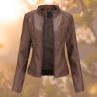 Lavinque Jacket Marron foncé / S Pull Col Roulé | Coupe Oversize & Détails Contrastés | Élégance & Confort