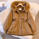 Lavinque Jacket Marron / S Parka Hiver Doublée | Élégance & Chaleur | Col Fourrure