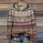Lavinque Jacket Marron / XS Sweat à Capuche Bohème | Motifs Ethniques | Chaleur et Confort