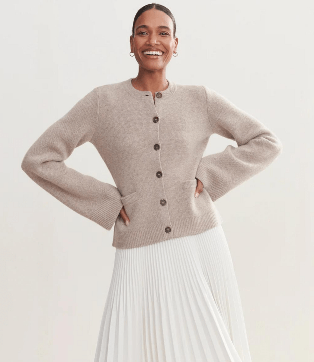 Lavinque Jacket Marron / XS Veste en Laine Boutonnée | Élégance | Chic et Intemporelle