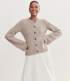 Lavinque Jacket Marron / XS Veste en Laine Boutonnée | Élégance | Chic et Intemporelle