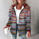 Lavinque Jacket Multicolore / S Veste Chemise à Capuche en Flanelle | Décontracté | Chaude et Tendance