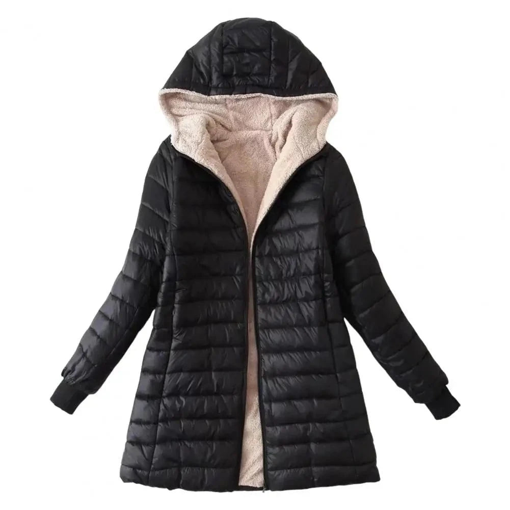 Lavinque Jacket Noir / S Doudoune Longue à Capuche Doublée | Hiver | Chaleur et Confort