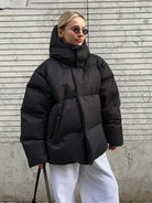 Lavinque Jacket Noir / S Doudoune Oversize à Capuche | Confort | Chaude et Tendance