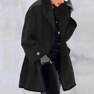 Lavinque Jacket Noir / S Manteau Élégant à Bordures Contrastées | Chic & Chaleur | Idéal pour l’Hiver