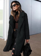 Lavinque Jacket Noir / S Manteau Long en Fourrure Teddy | Chaleur & Élégance | Tendance Hiver